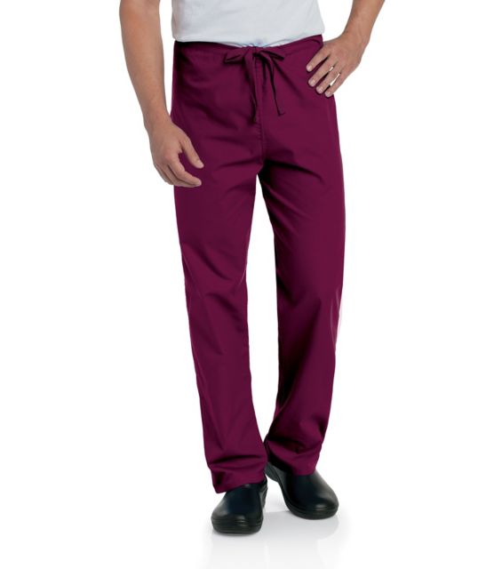 UNISEX SCRUB PANT WINE XLG