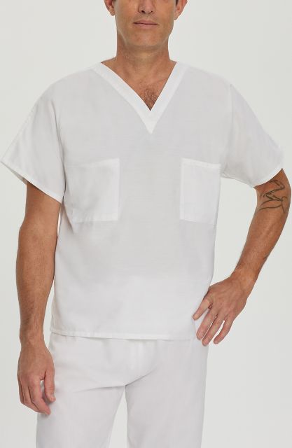 Landau Essentials Unisex Reversible 1-Pocket V-Neck Scrub Top X-Large