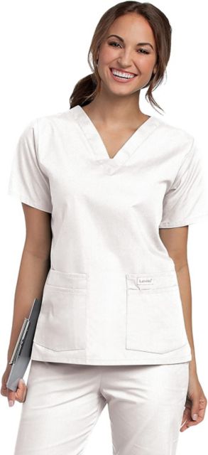 V-NECK TUNIC WHITE MED