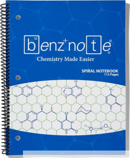 Benznote Organic Chemistry Spiral Notebook