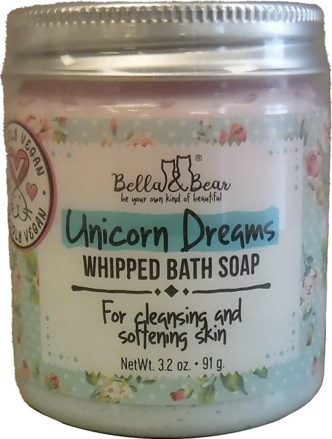 Bella & Bear Unicorn Whipped Bath Soap  3 oz.