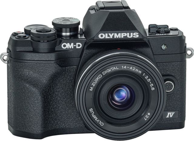Olympus OM-D E-M10 Mark IV 20.3 Megapixel Mirrorless Camera with Lens - Black - ONLINE ONLY