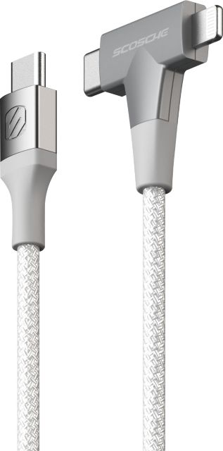 Scosche StrikeLine Charge and Sync Cable, 4ft, White