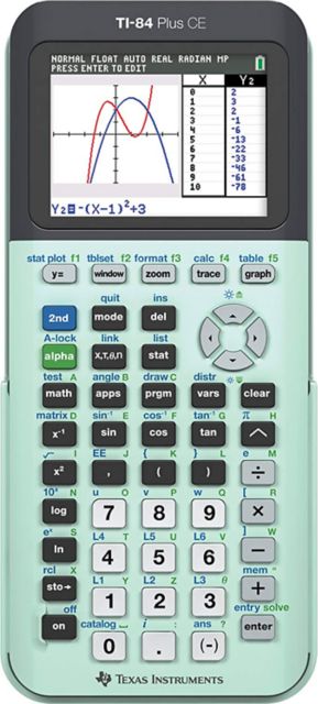 CALC TI84 PLUS CE MINT GREEN