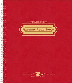 Teacher's Record and Roll Spiral Book 11 IN x 8.5 IN 44 Sheets Assorted Colors