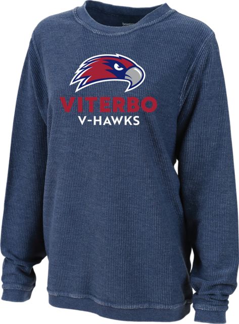 Viterbo University Hawks Women's Corduroy Crewneck Sweatshirt