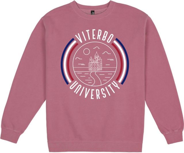 Viterbo University Pigment Dyed Fleece Crewenck - ONLINE ONLY