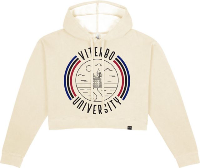 Viterbo University Women's Crop Hooded Sweatshirt - ONLINE ONLY