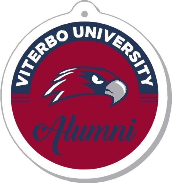 Viterbo University Hawks Laser Cut Keytag