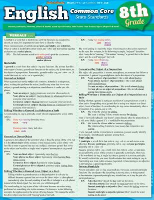 ENGLISH COMMON CORE 8TH GRADE