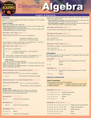 ELEMENTARY ALGEBRA