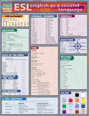 ESL ENGLISH SECOND LANGUAGE
