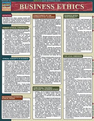 BUSINESS ETHICS