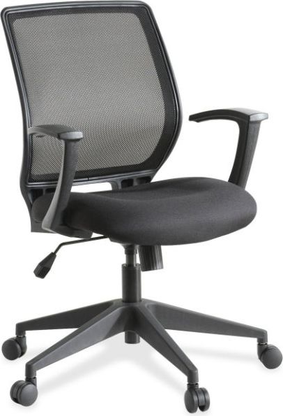 CHAIR BLK EXEC MIDBACK LLR