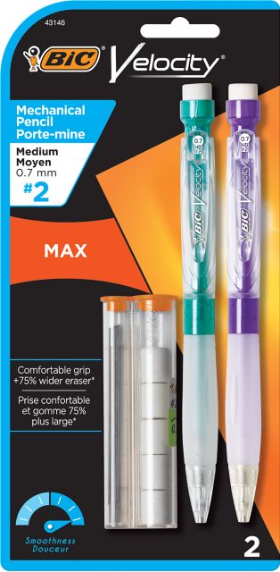 PENCIL VELOCITY MAX .7MM 2PK