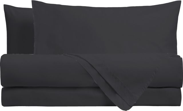 TWIN XL MF SHEETS-SOLID BLACK